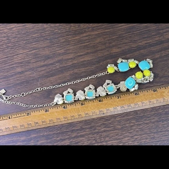 Banana Republic Teal Yellow Gold Necklace - Picture 7 of 7